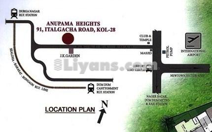 Location Map of Anupama Heights